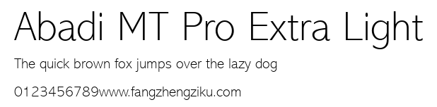 Abadi MT Pro Extra Light.ttf