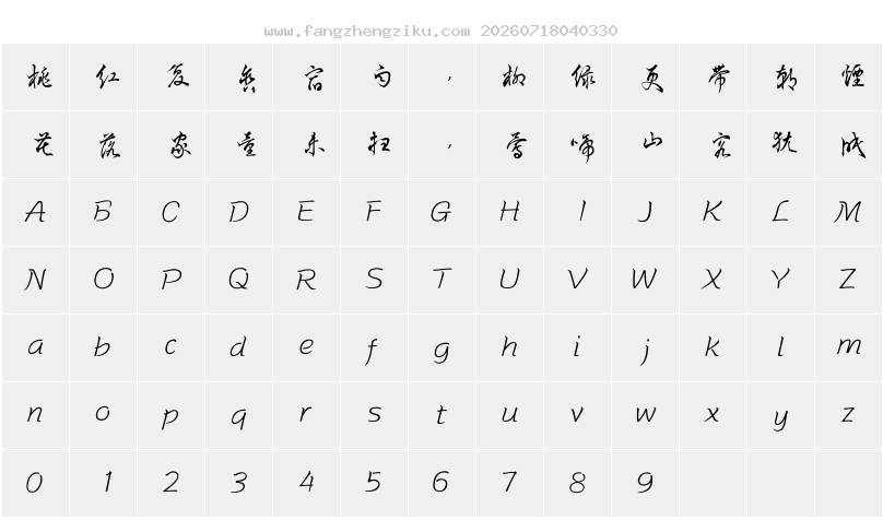 字符映射图